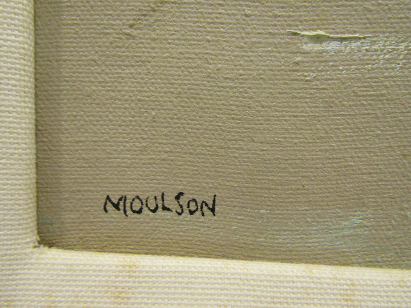 Vintage Doug Moulson Fishing Boat at Dock Impressionist Oil Painting - 6