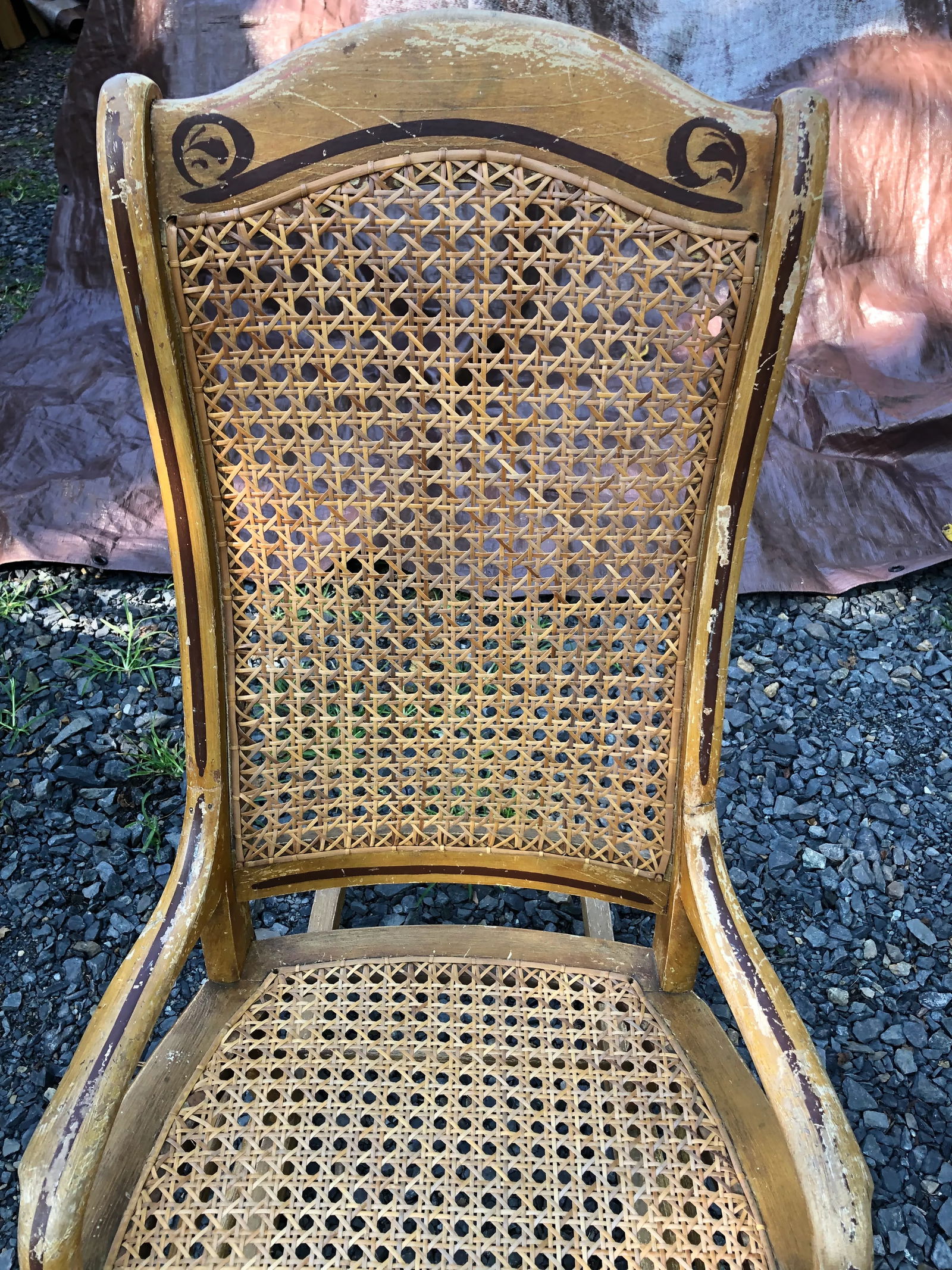 Vintage Amish Made Country Rocking Chair - 12