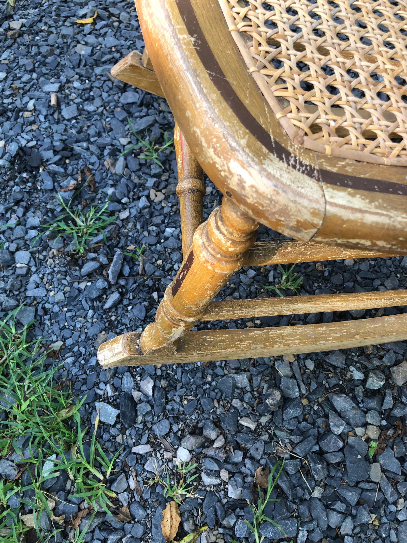 Vintage Amish Made Country Rocking Chair - 4