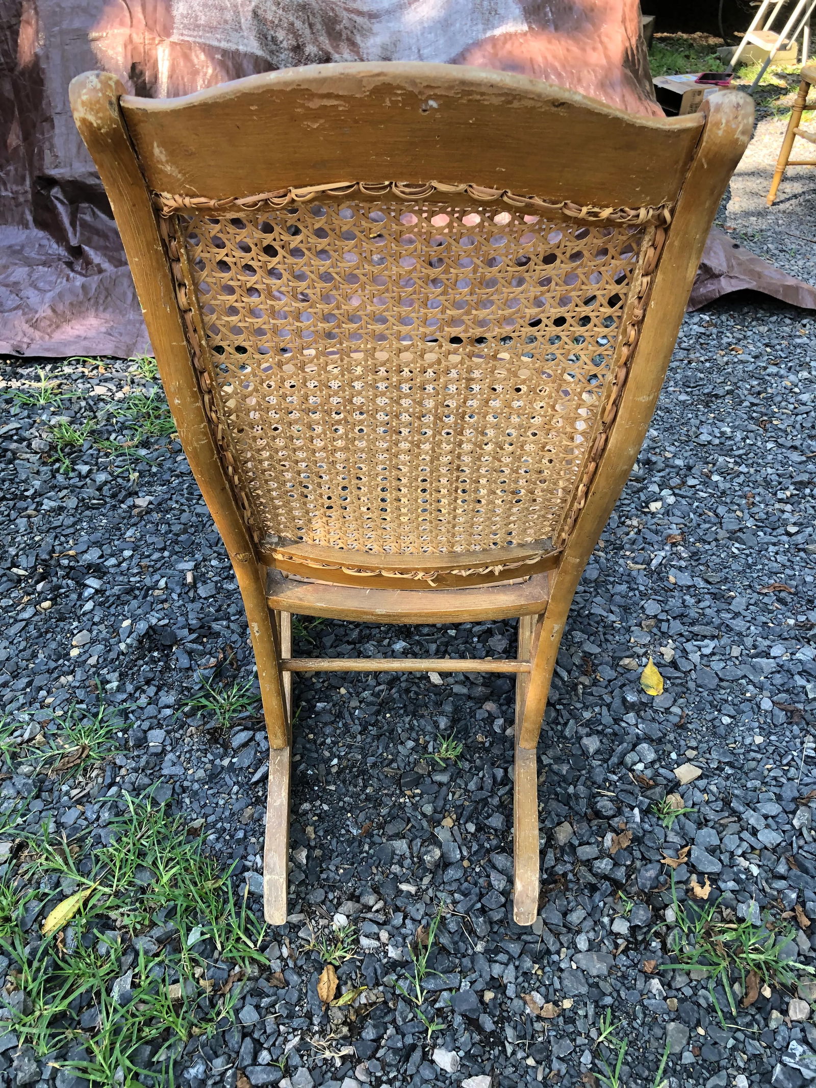 Vintage Amish Made Country Rocking Chair - 8