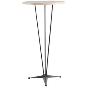 Round High Top Table With Steel Base and Werzalit Top, Cocktail Table