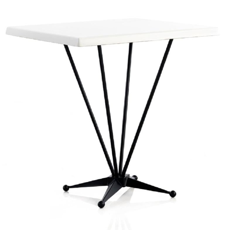 Round High Top Table With Steel Base and Werzalit Top, Cocktail Table - 2