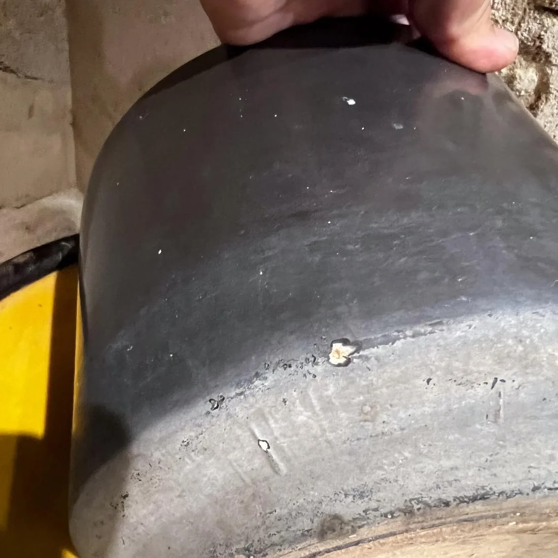 1960s Black Ceramic Planter Gainey Architectural Modern Pottery Calif - 7