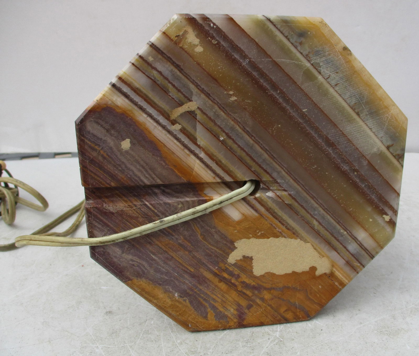 Vintage Art Deco Banded Onyx Lantern - 5