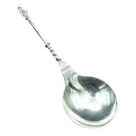 Antique Sterling Silver Apostle St John Serving Spoon J Aldwinckle & Thomas Slader, 1893