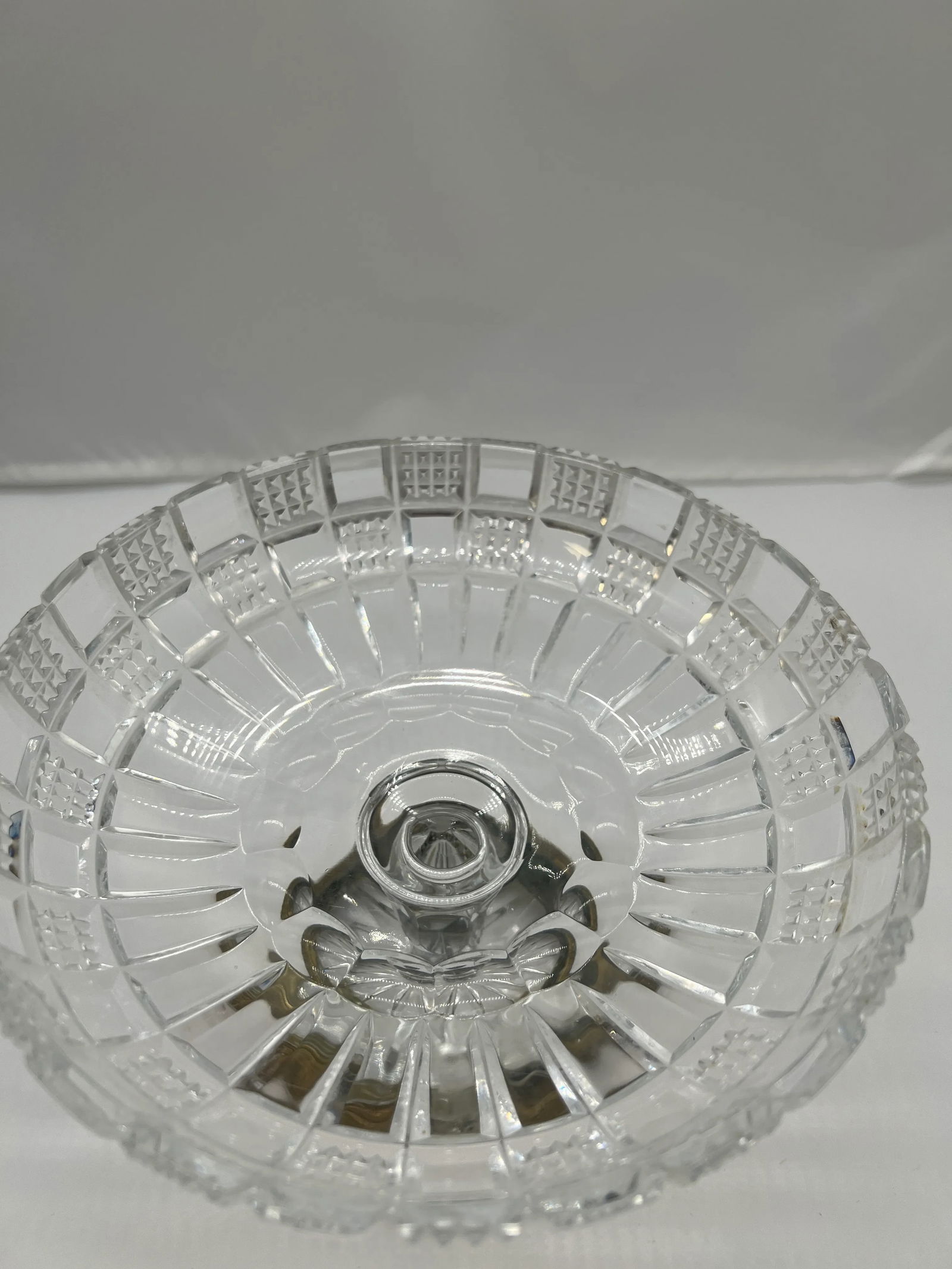 Antique French Cut Glass & Bronze Ormolu Mounted Compote - 7