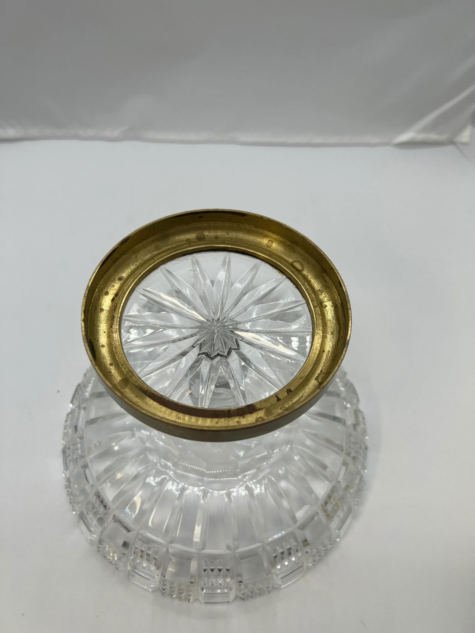 Antique French Cut Glass & Bronze Ormolu Mounted Compote - 8