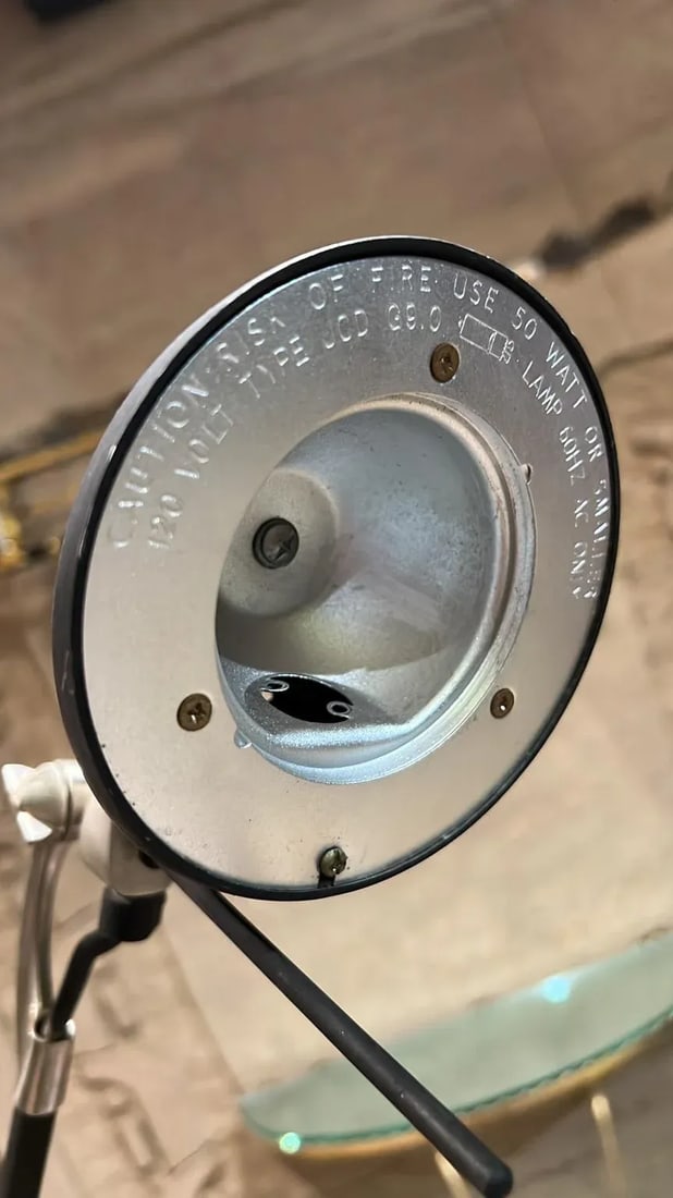 Vintage Sculptural Modern Office Desk Lamp Black Tensor - 9