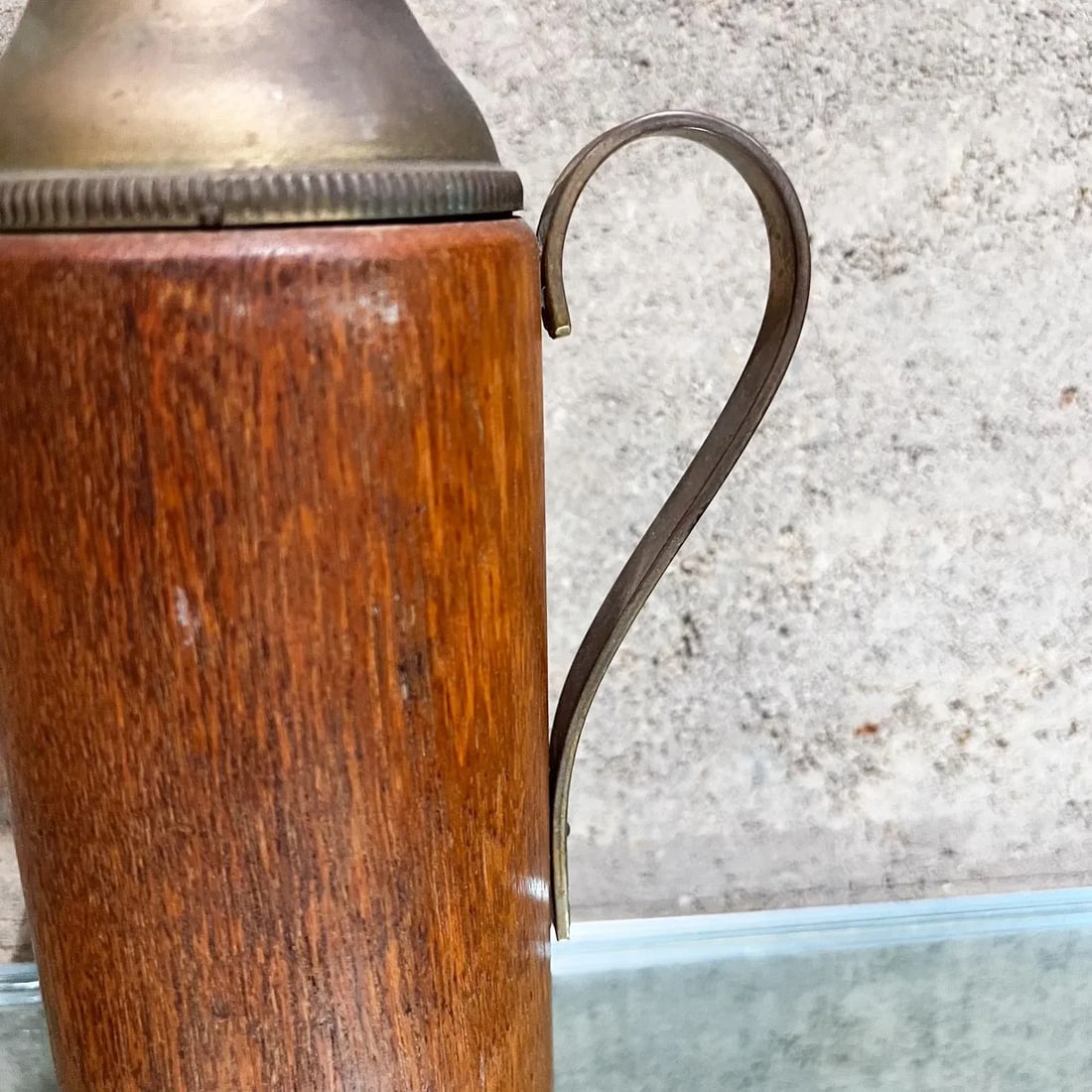 1950s Aldo Tura Carafe Pitcher Teakwood and Brass Italy - 3