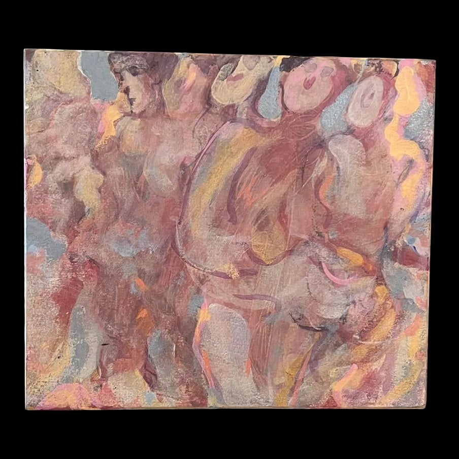 Mounted Acrylic on Canvas, Las Rumbas en Plata, Gloria Lamas, Original Art - 2