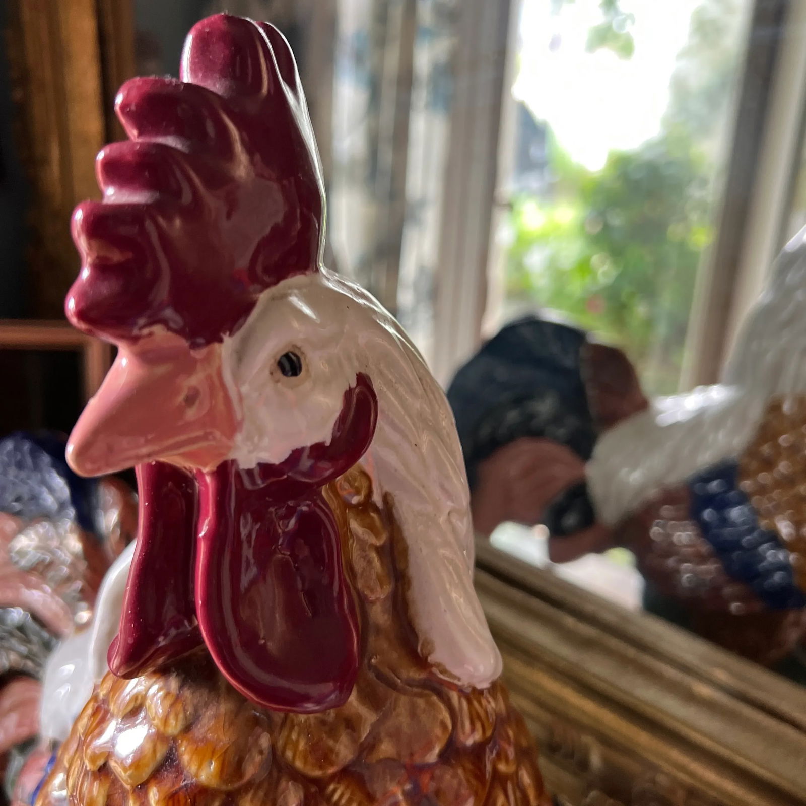 1970s Large Italian Hand Painted Rooster - 3