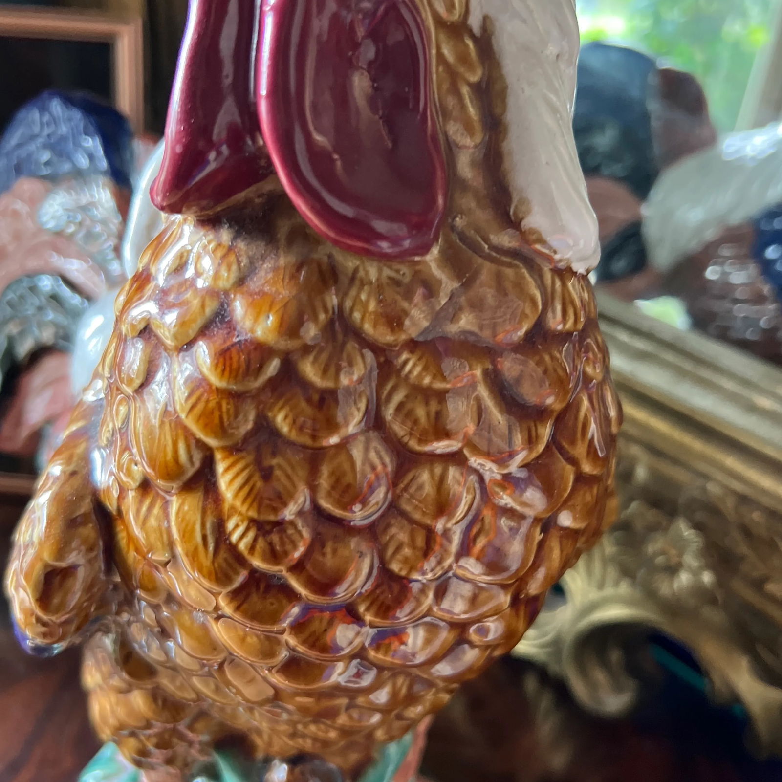 1970s Large Italian Hand Painted Rooster - 4