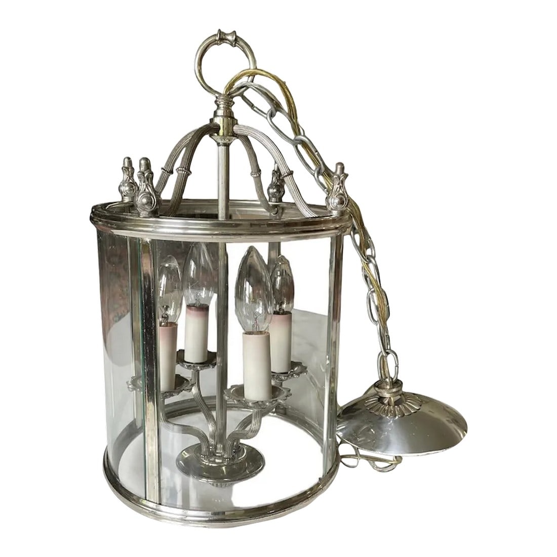 1970s Lightolier Silver Plated Lantern (1 of 8)