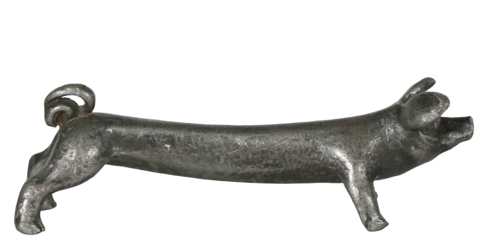 2 Pc Antique Figural Pig Knife Rests - 3