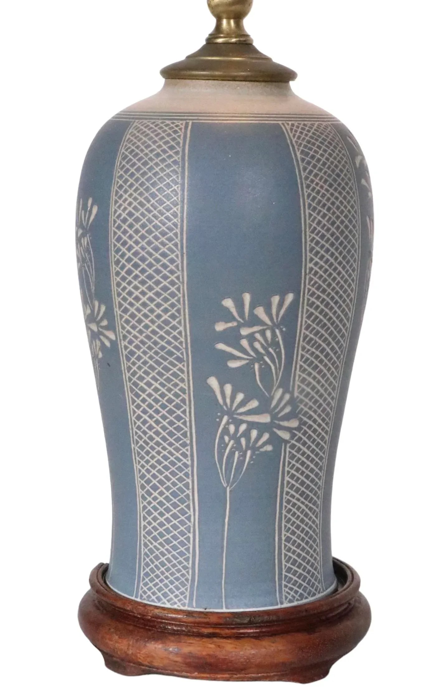 Art Pottery Country Style Stoneware Table Lamp - 11