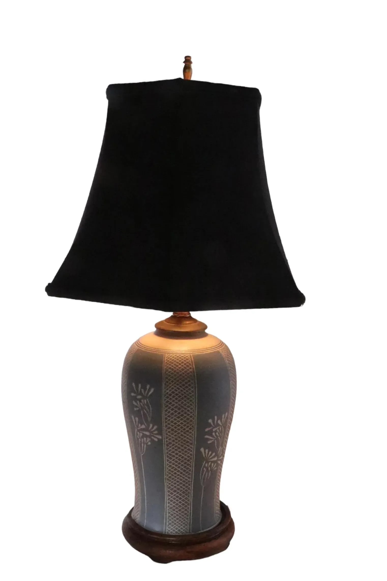 Art Pottery Country Style Stoneware Table Lamp - 2