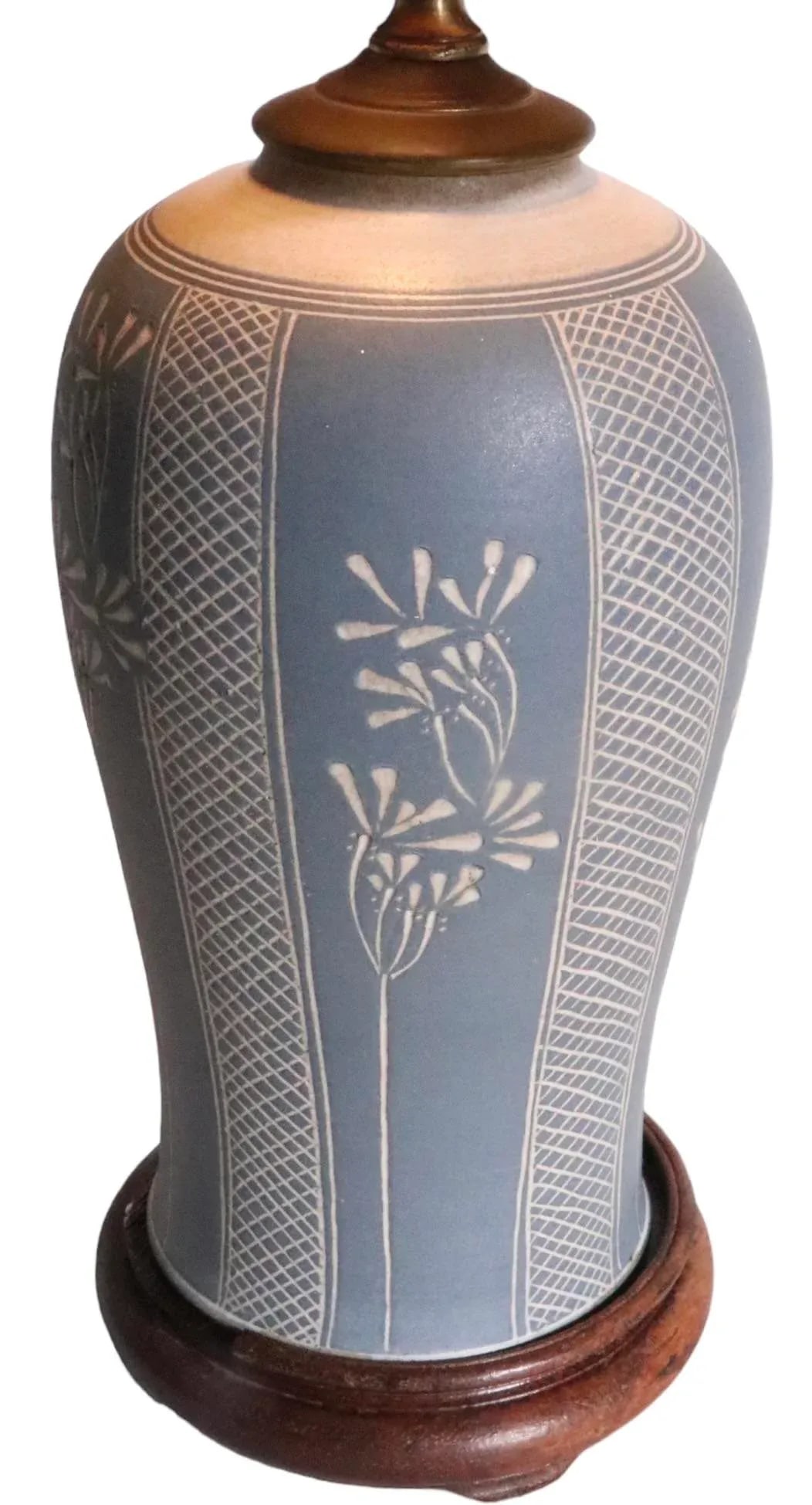 Art Pottery Country Style Stoneware Table Lamp - 4