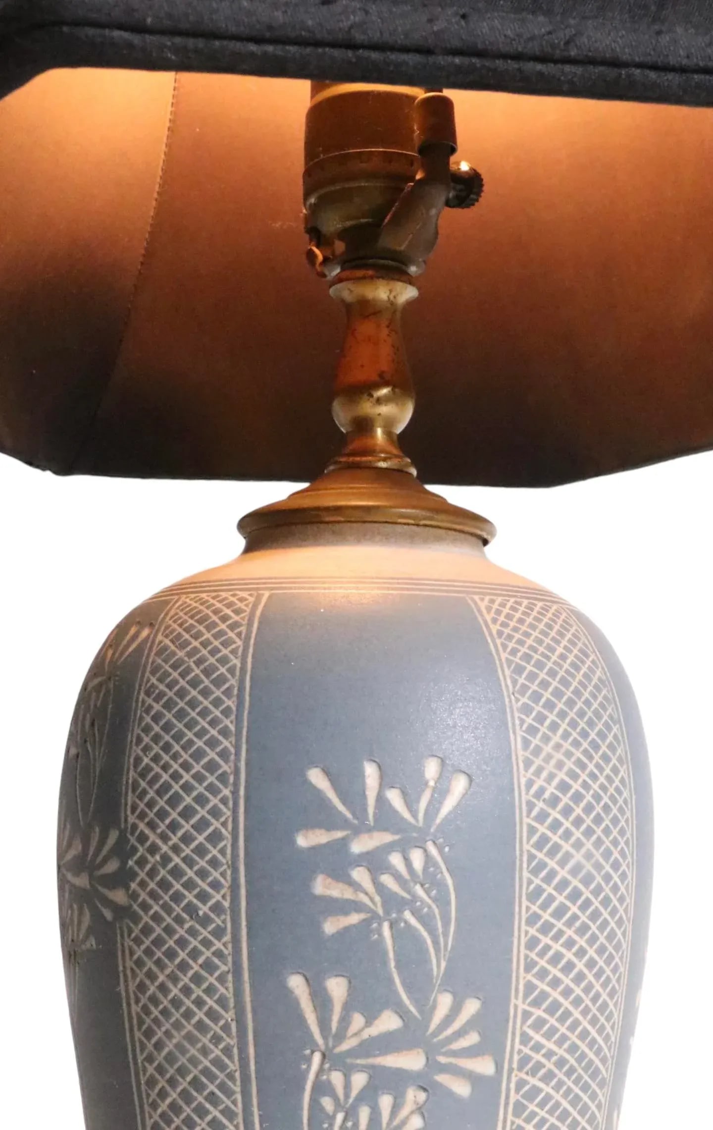 Art Pottery Country Style Stoneware Table Lamp - 6