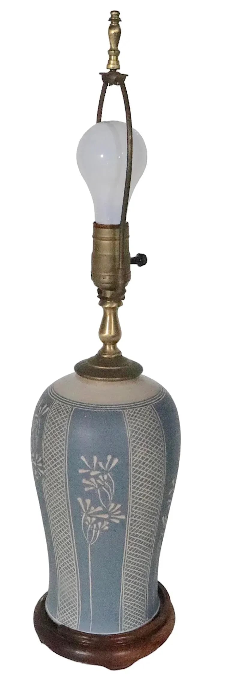 Art Pottery Country Style Stoneware Table Lamp - 7