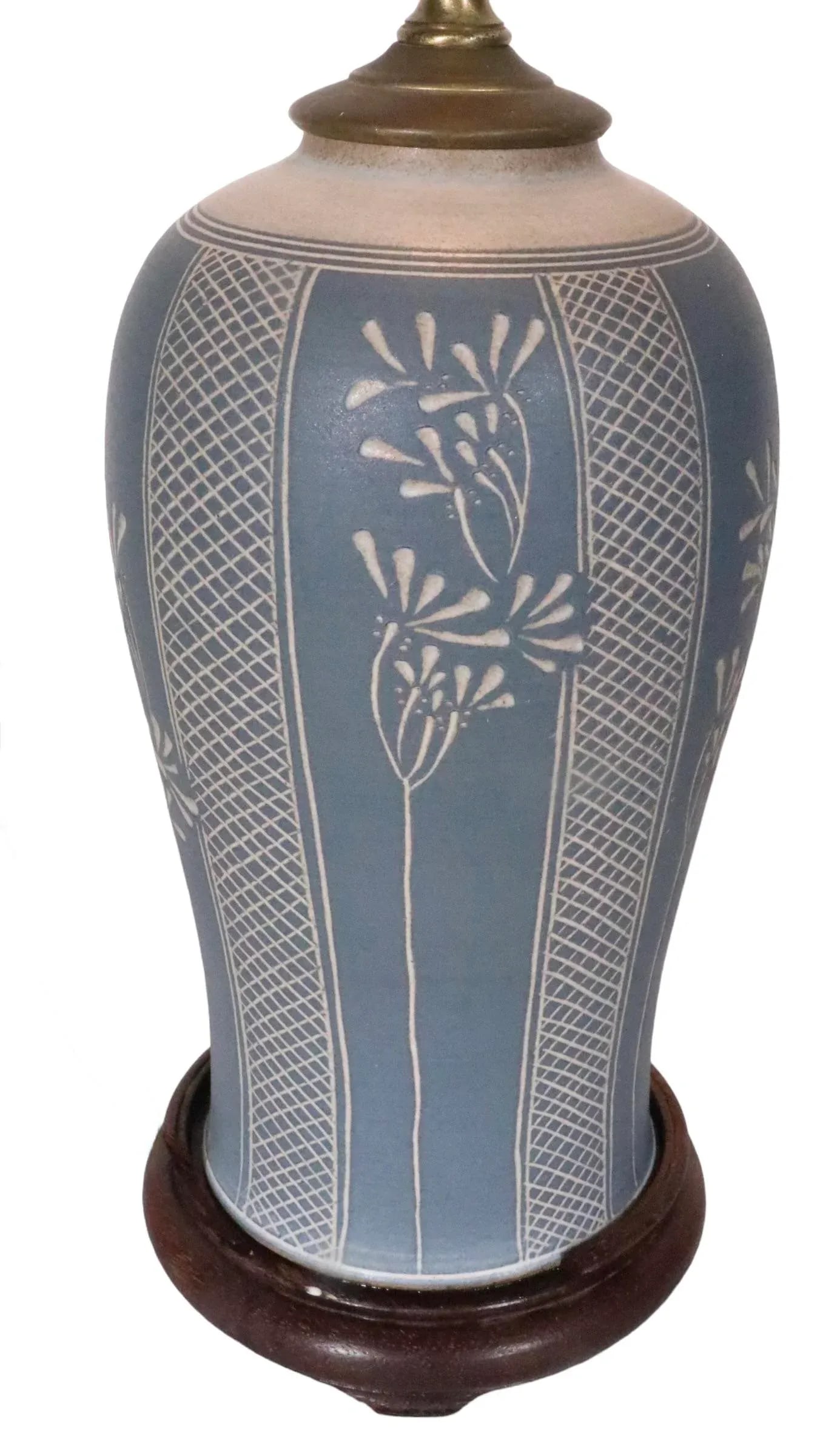 Art Pottery Country Style Stoneware Table Lamp - 8