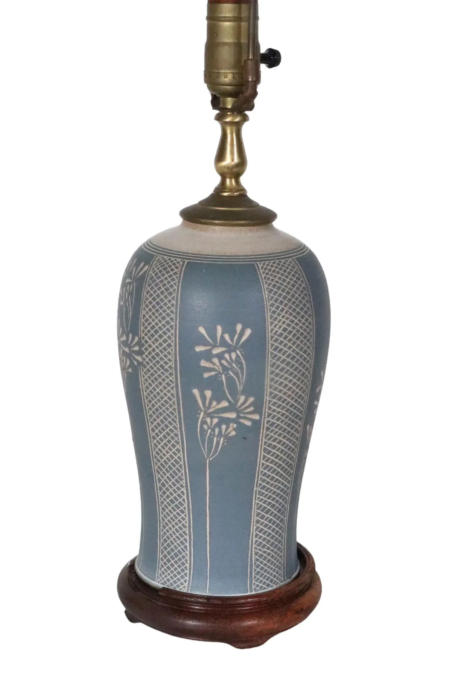 Art Pottery Country Style Stoneware Table Lamp - 9