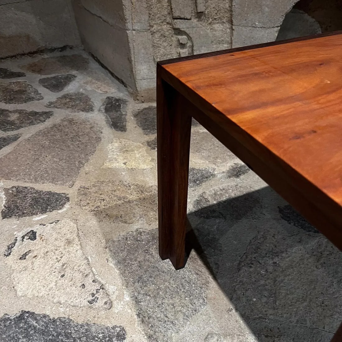 Mid-Century Modern Studio Side Table Solid Rosewood & Mahogany - 2