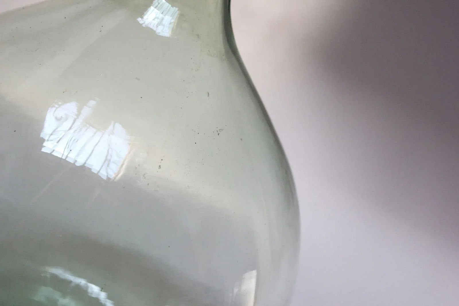 Vintage Bulbous-Form Light Green Demijohn With Cork Stopper - 8