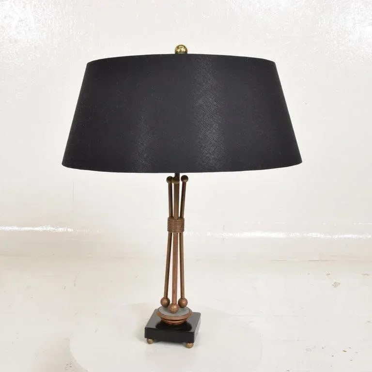 1960s Arturo Pani Refined Brass Table Lamp Mexico - 4