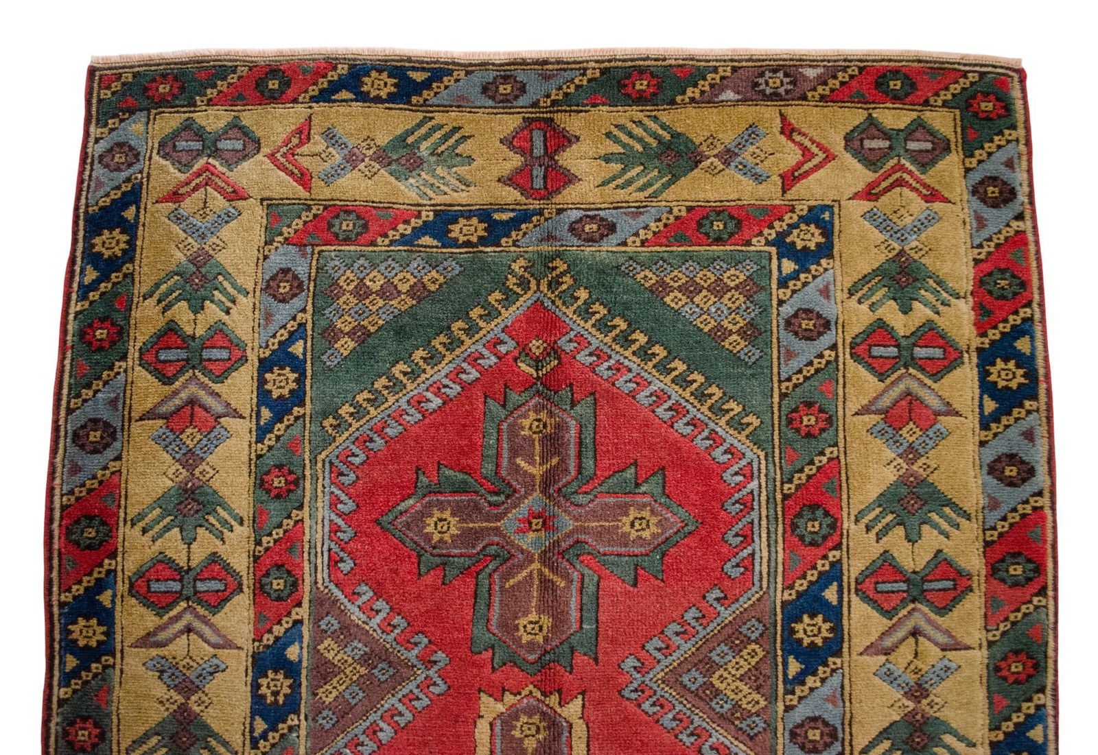 1980s Turkish Hand-Knotted Rug Wool Rug - 4'6" X 6'9" - 9