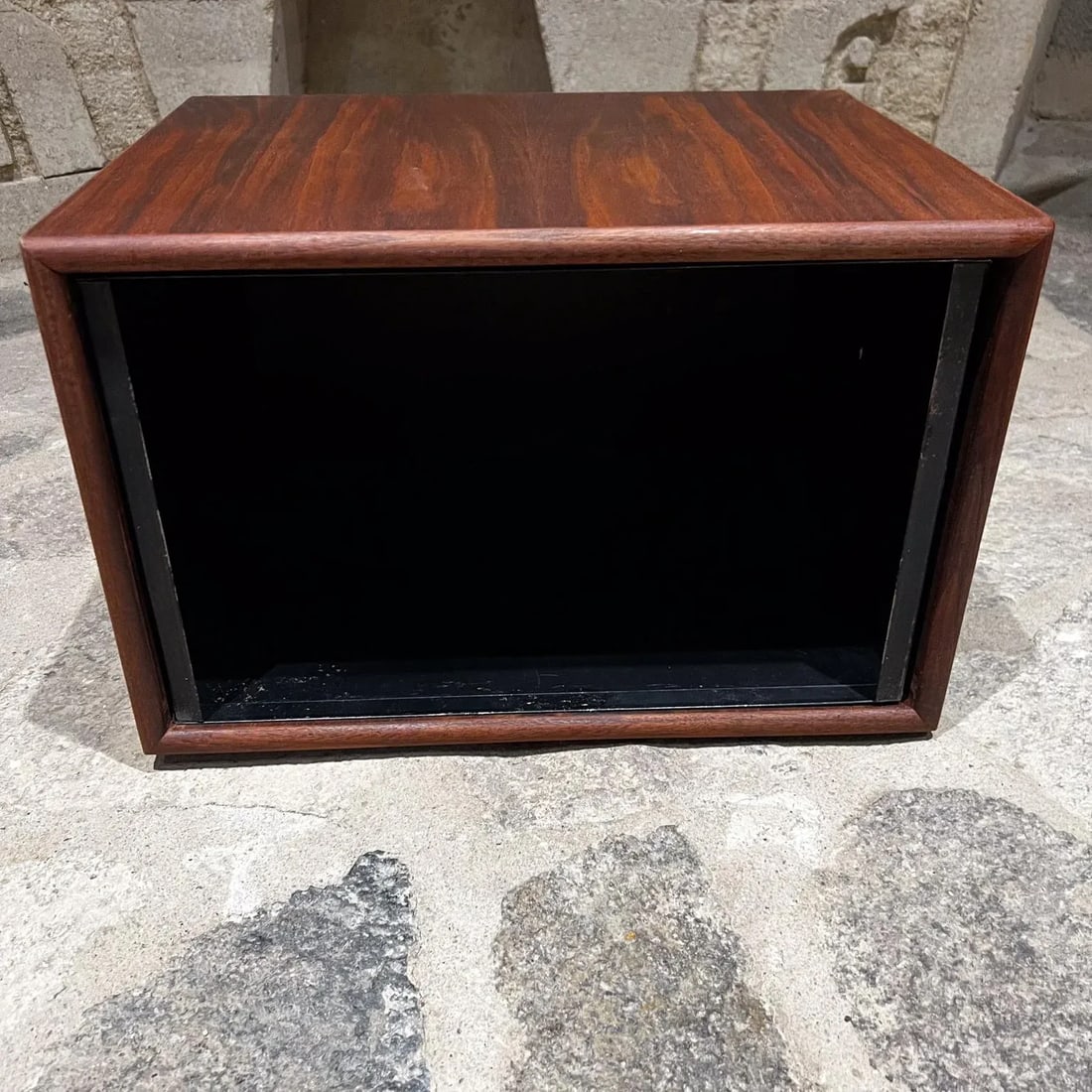 1970s Modern Walnut Wood Planter Box or Waste Basket - 7