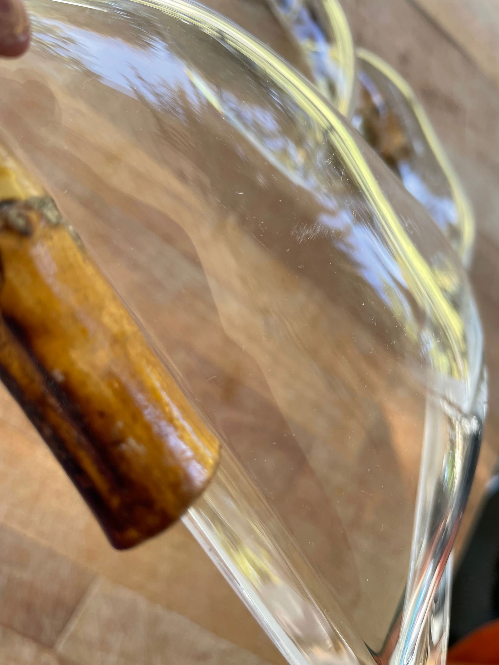 Vintage 1960s Hollywood Regency Mid Century Bamboo and Lucite Serving Tray Platter - 7