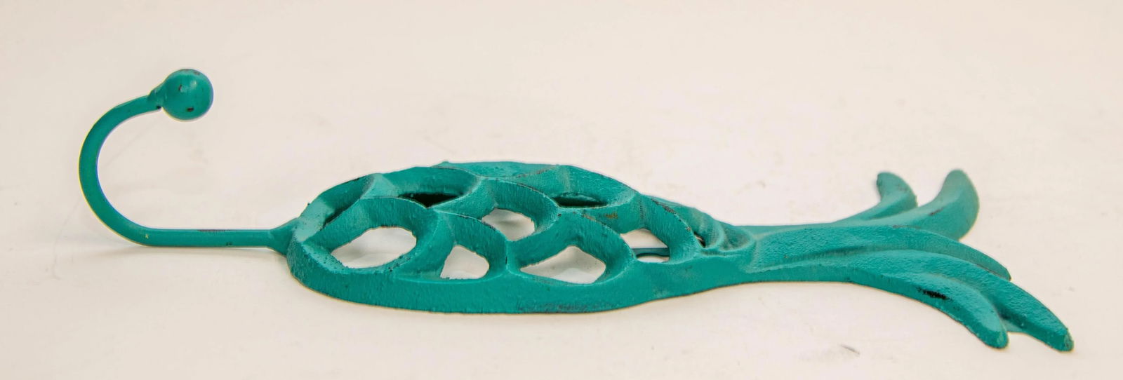 Vintage Cast Iron Tropical Yellow and Green Pineapple Coat Hook - 7