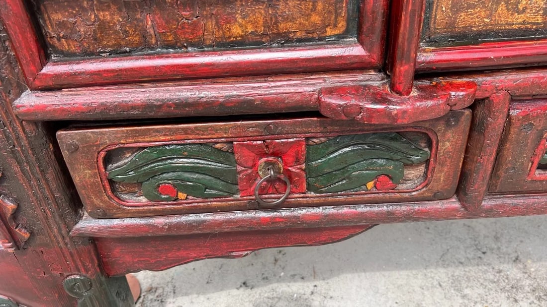 1820s Chinese Qing Dynasty Large Cabinet - 7