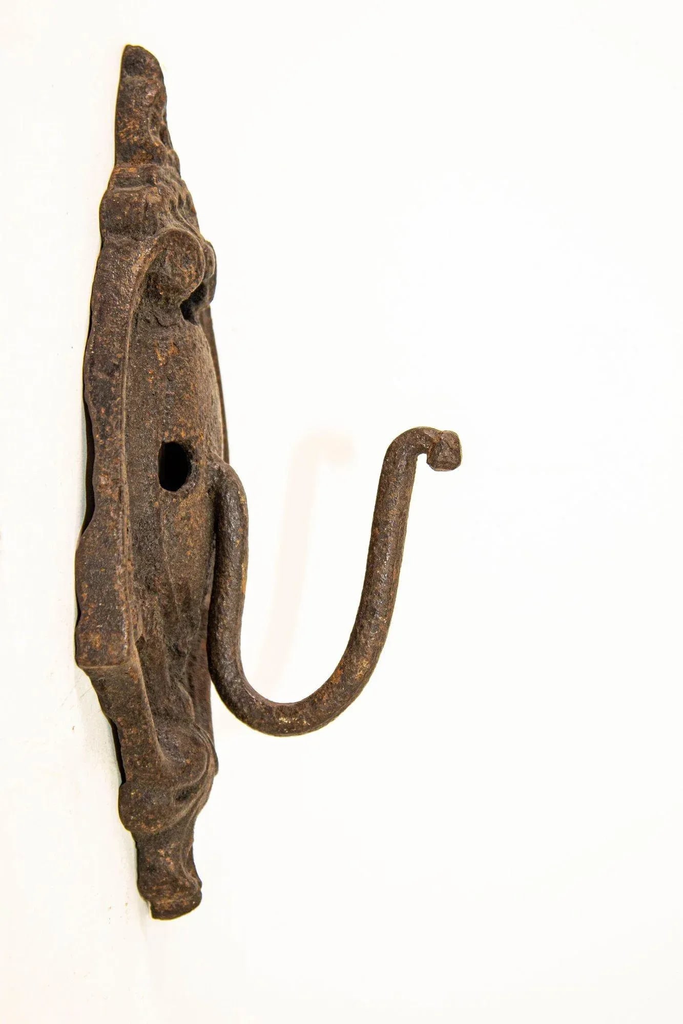 Antique Cast Iron Metal Wall Coat Hook - 2