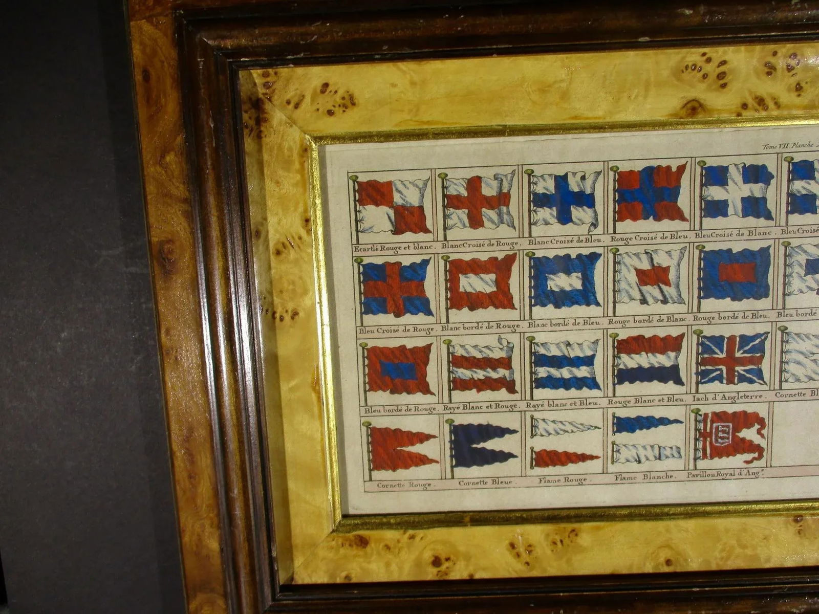 18th Century Hand-Colored Engraving of Color Banners - 3