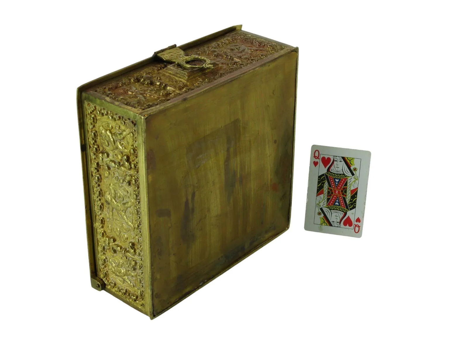 ‹Early 20th Century Art Nouveau Brass Jewelry Box Attributed Erhard & Sohne Germany - 10