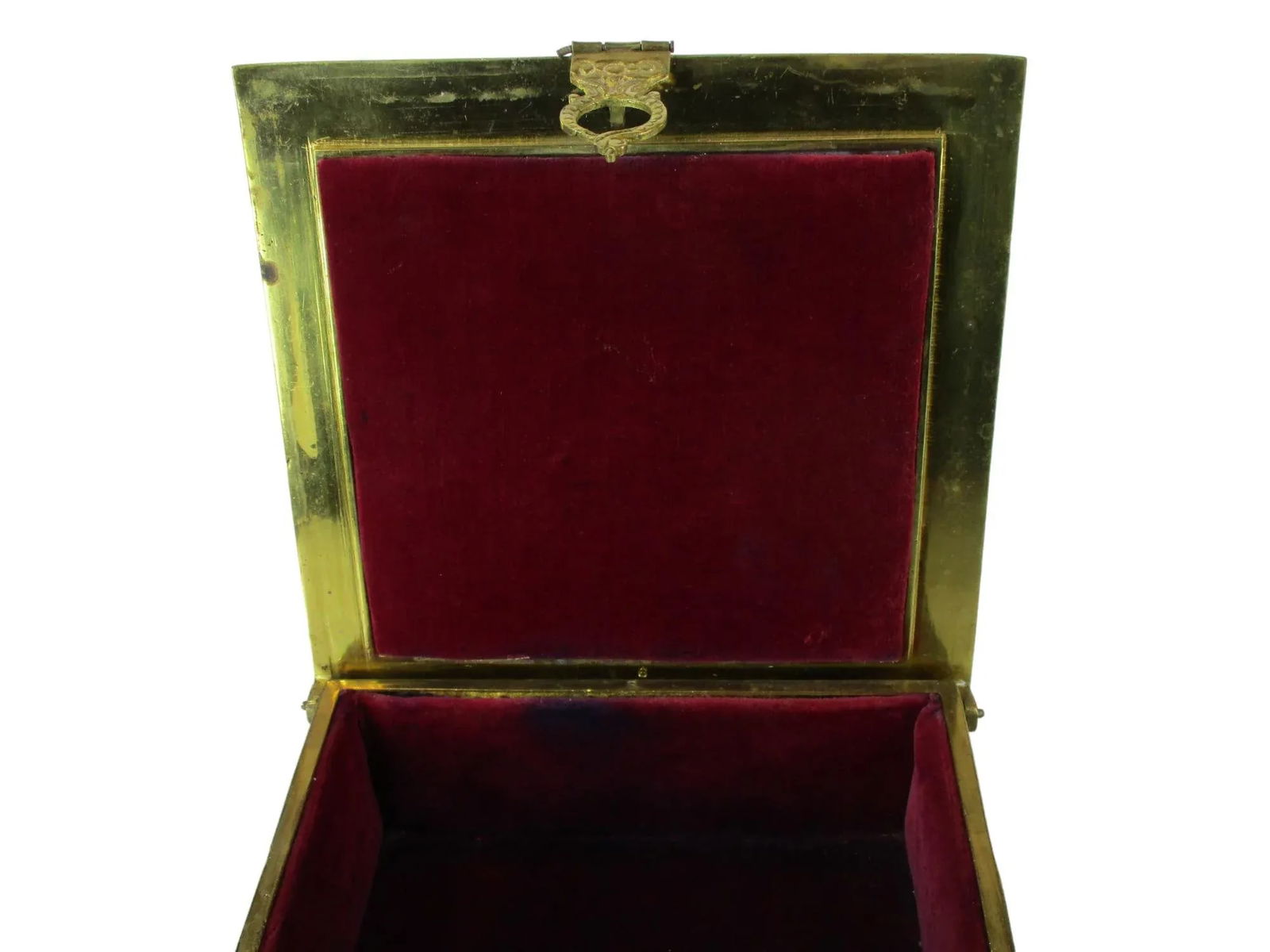 ‹Early 20th Century Art Nouveau Brass Jewelry Box Attributed Erhard & Sohne Germany - 11