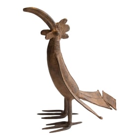 Vintage African Curved Beak Bird Casting