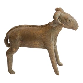 Vintage African Ram Sculpture