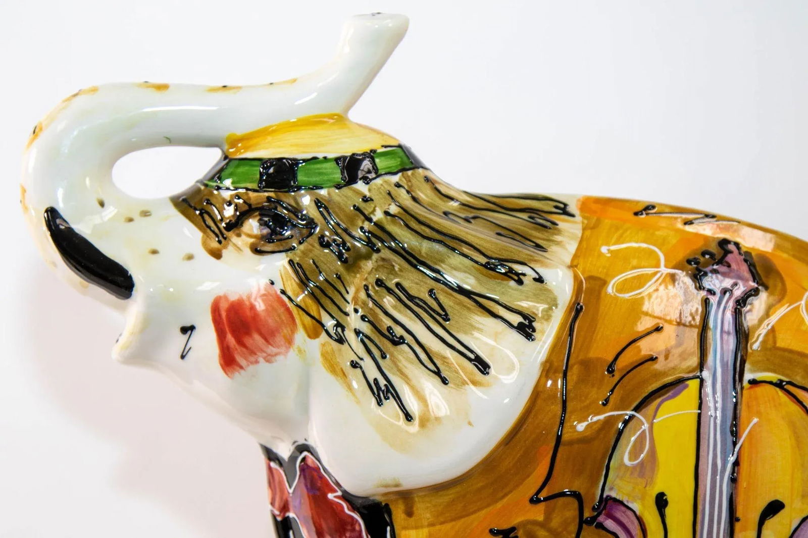 1990s Anatoly Turov Large Ceramic Circus Elephant Signed and Numbered - 5