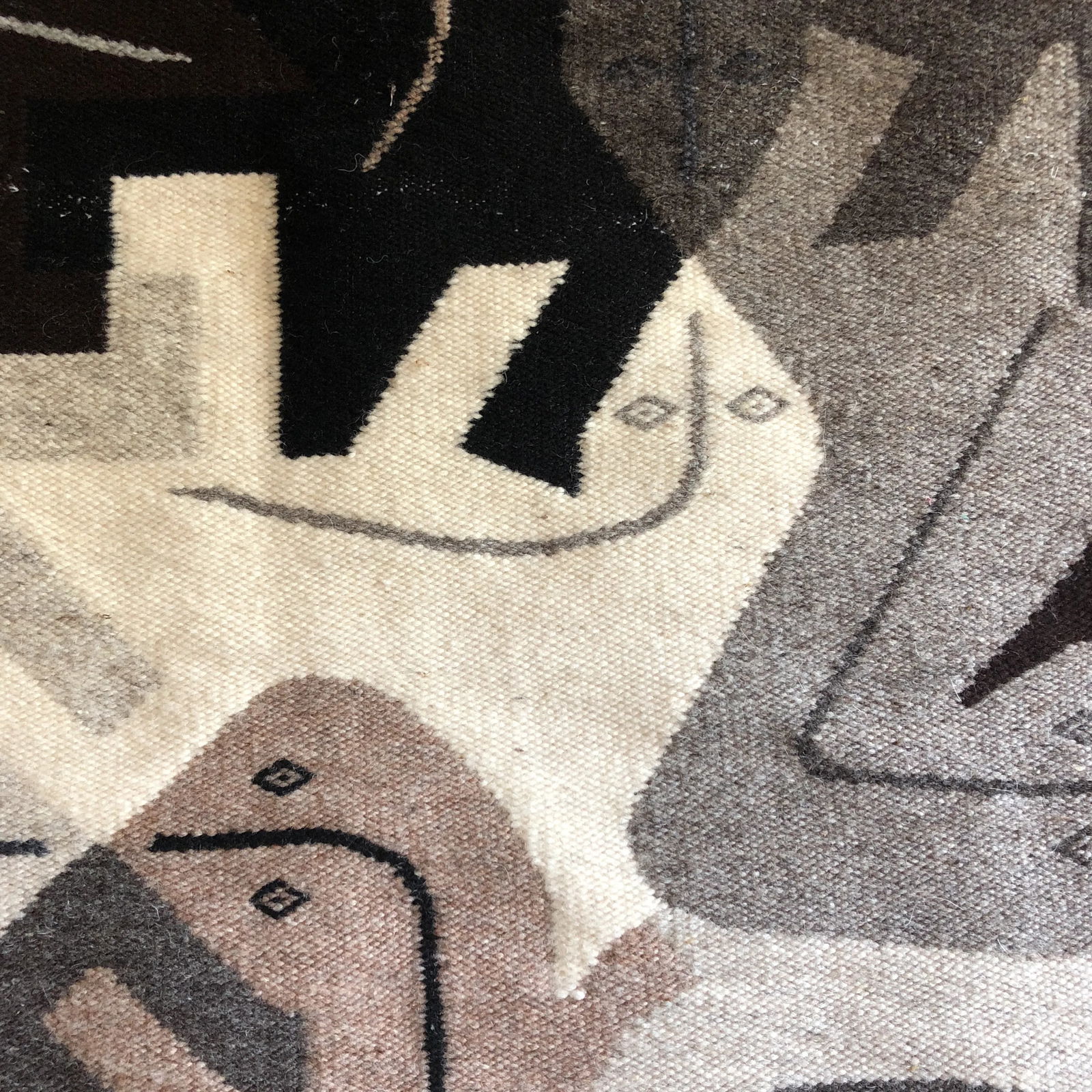 1980s Modernist Reptile Handwoven Tapestry - 3