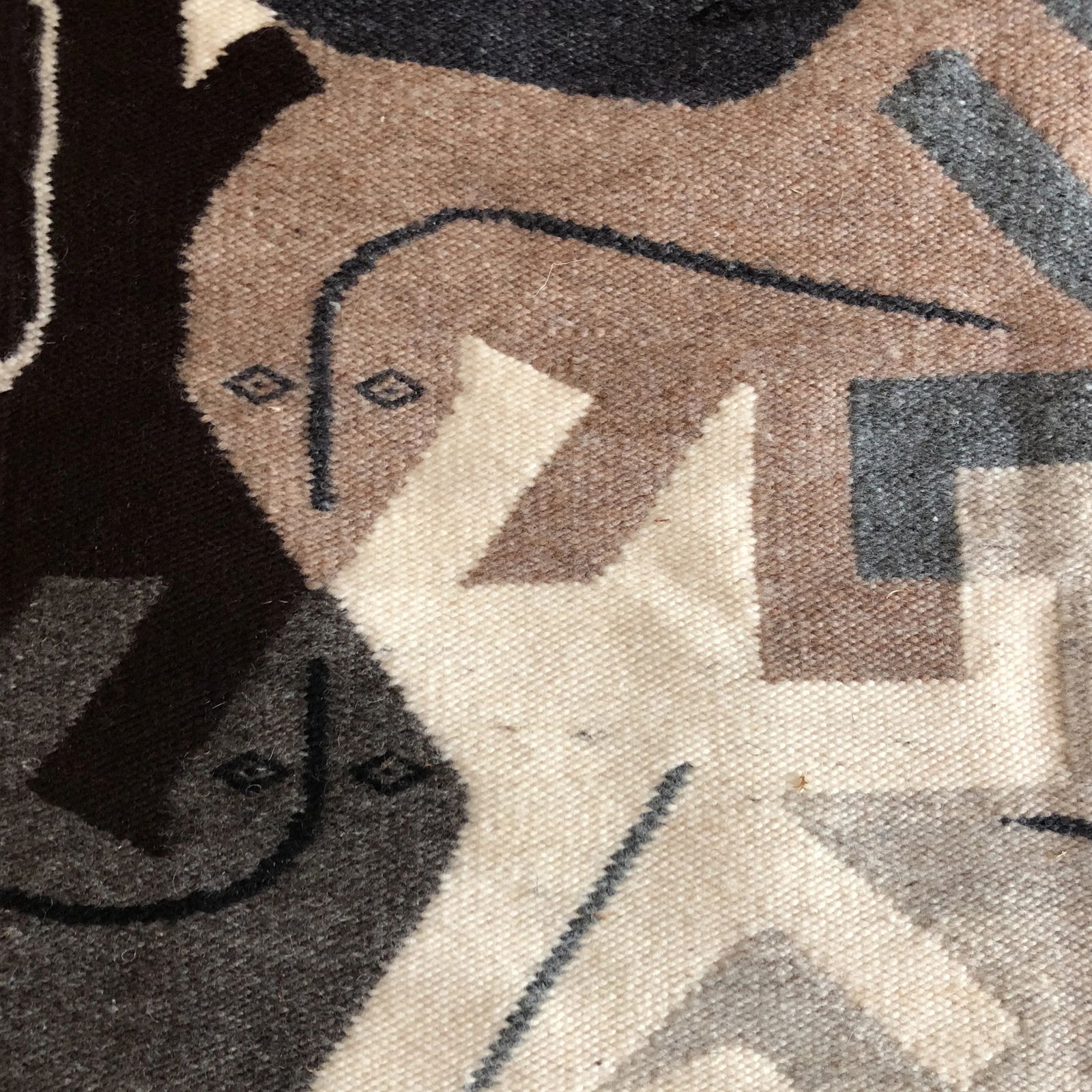 1980s Modernist Reptile Handwoven Tapestry - 4