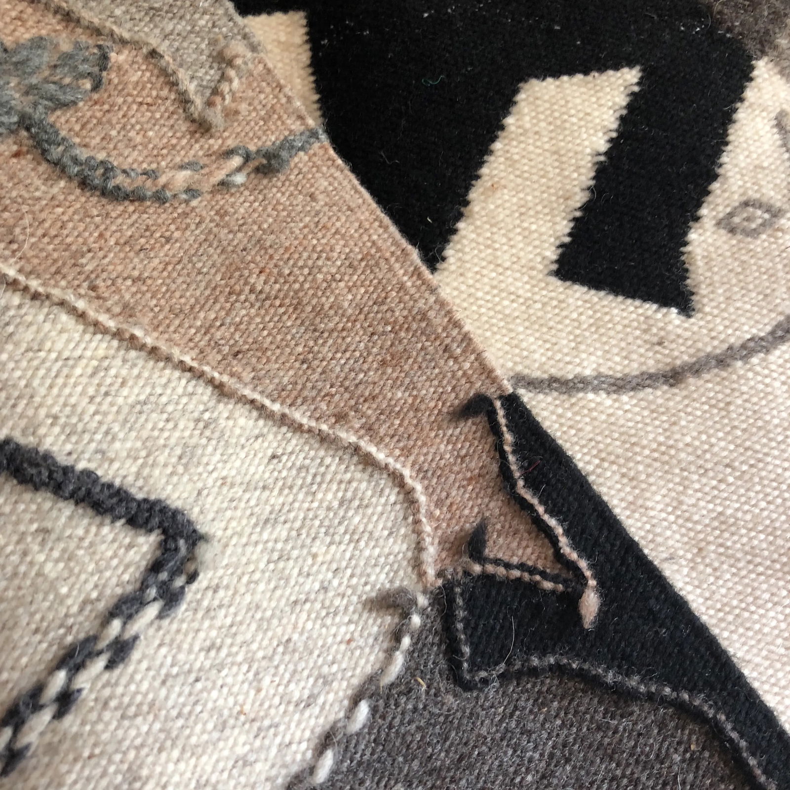 1980s Modernist Reptile Handwoven Tapestry - 8