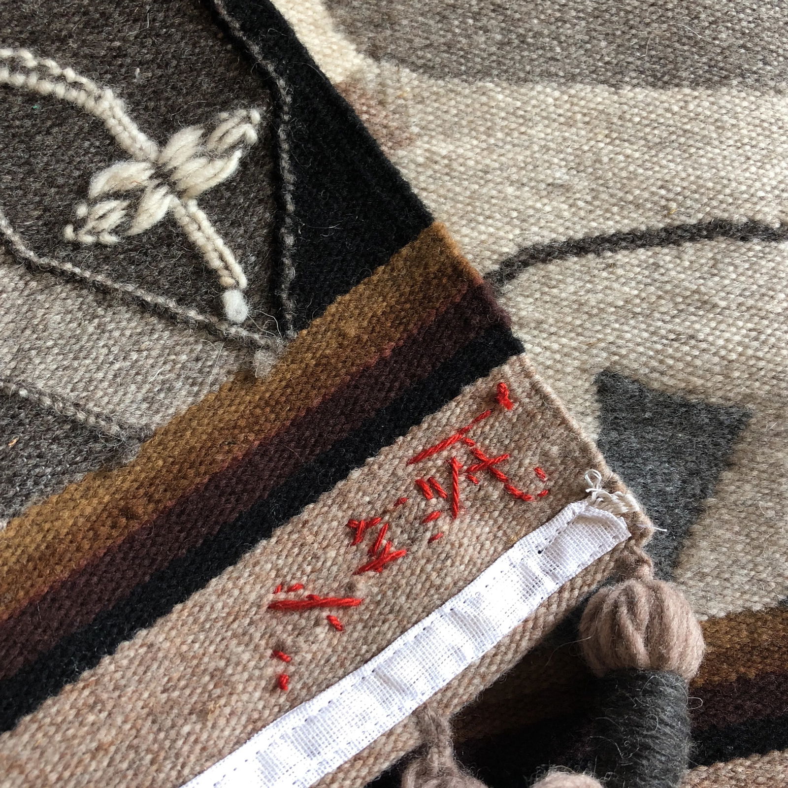 1980s Modernist Reptile Handwoven Tapestry - 9