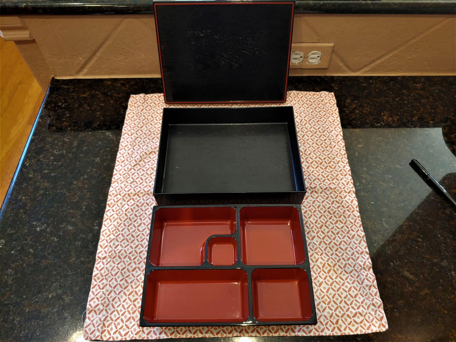 Vintage Modern Japanese Desk Organizer Box - 7