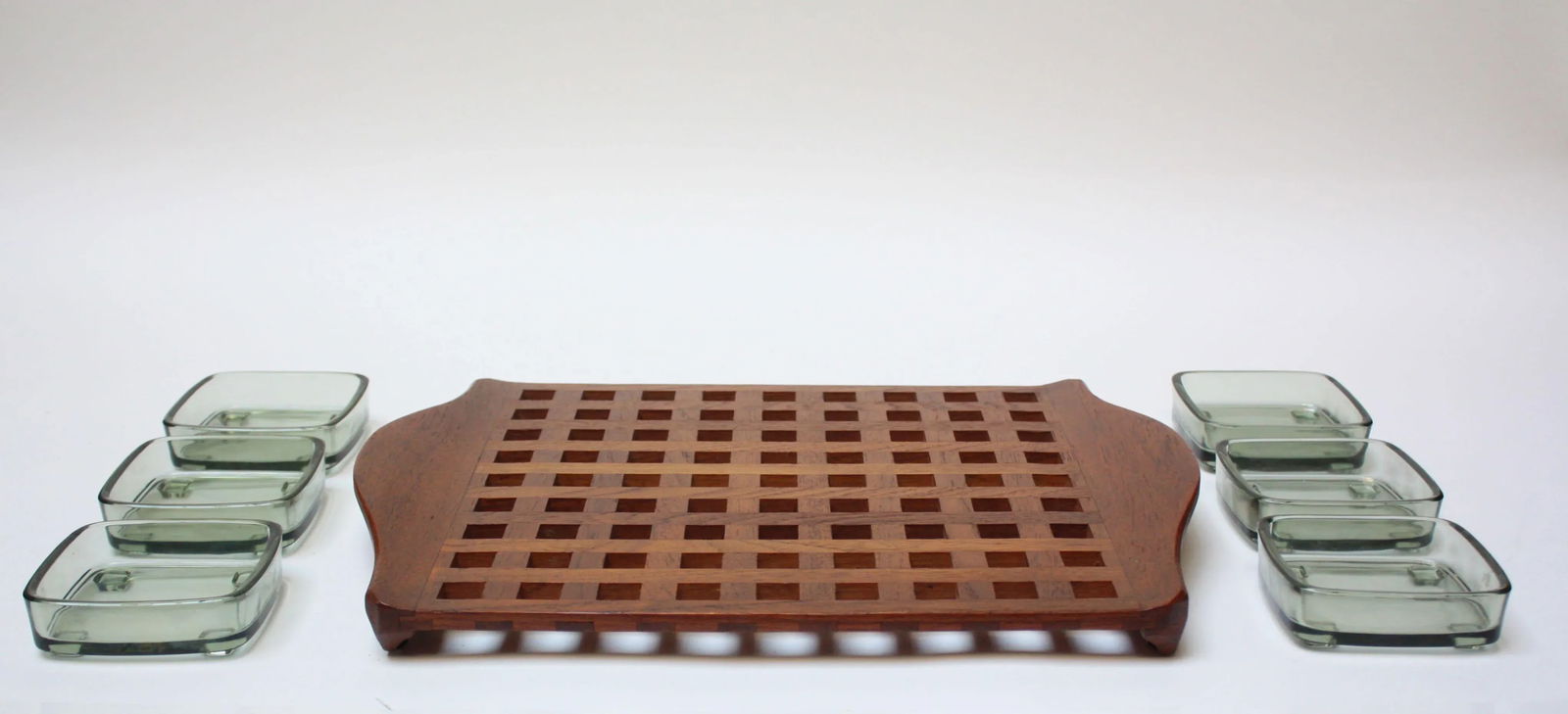 1960s Jens Quistgaard Dansk Teak Serving Tray With Inserts - 3