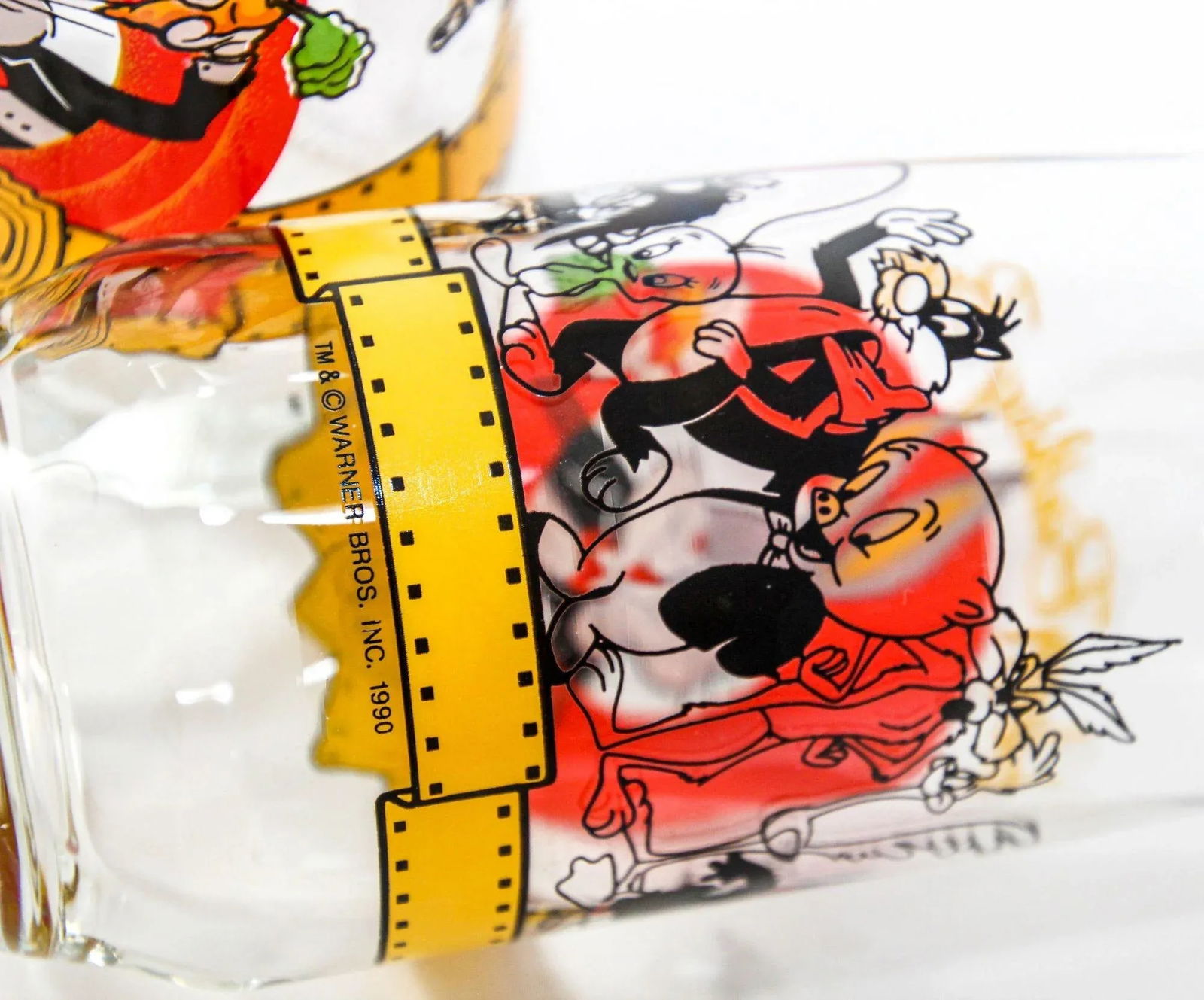 1990s Bugs Bunny Happy 50th Birthday Collectible Drinking Glasses Warner Bros - 9