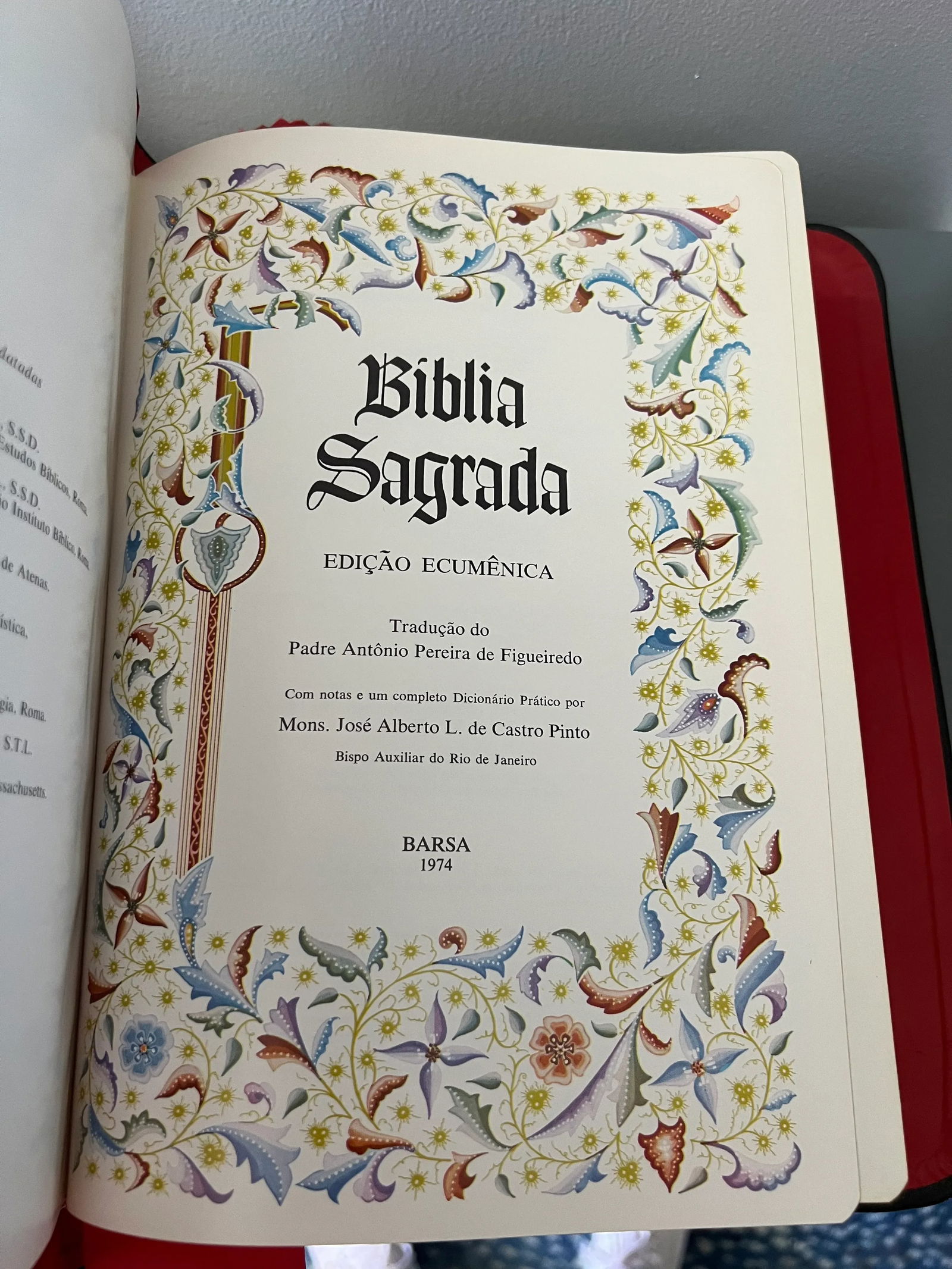 1974 Biblia Sagrada in Portuguese Beautiful Condition - 5