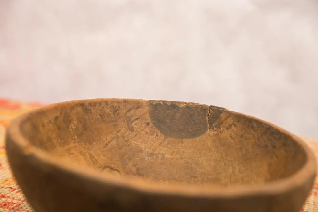 Vintage Wooden African Bowl - 2
