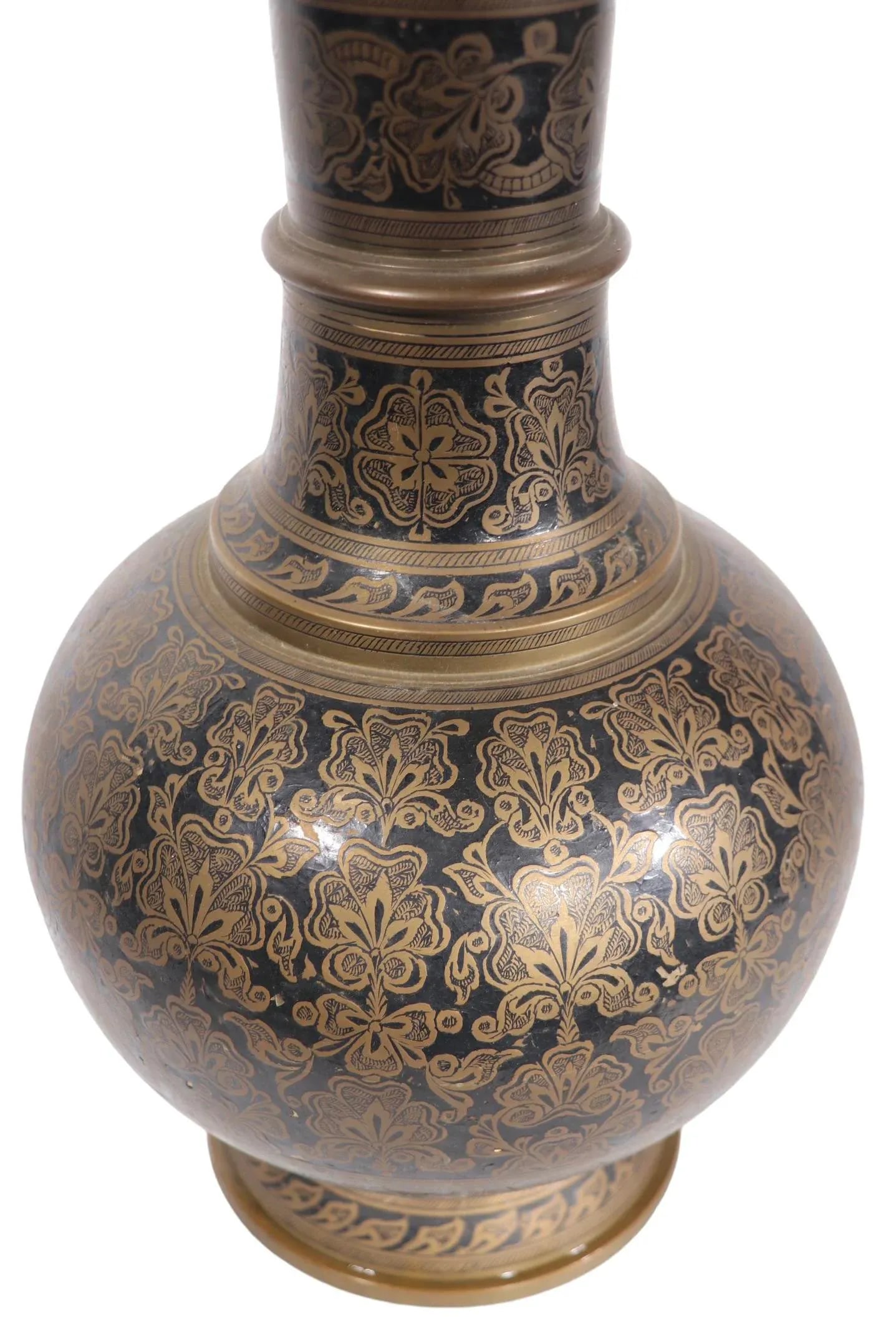 Decorative Mid Century Hollywood Regency Table Lamp Made in India C 1970's - 11